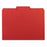 Smead Letter Size 1/3 Cut Interior File Folders - Interior File Folders, 11 pt. Stock, 1/3 Cut Top Tab, Letter, Red - 10267