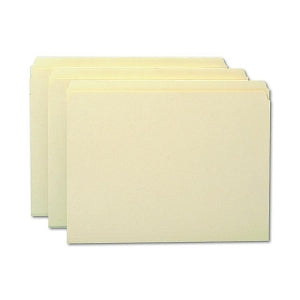 Smead Manila File Folders with Straight-Cut Tabs - File Folders, Straight Cut, One-Ply Top Tab, Manila, Letter, 100/Box - 10300