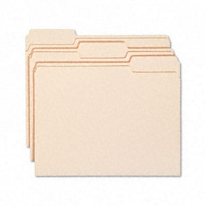 Smead 1/3 Cut Manilla Folders - Smead WaterShed CutLess Assorted Position 1/3 Cut Tab Letter-Size Manila File Folders - 10343