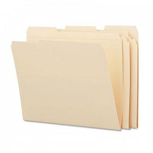 Smead Top Tab Manilla Folder - Recycled Two-Ply File Folders, 1/3 Cut Top Tab, Manila, Letter - 10347