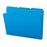 Smead 1/3 Cut Waterproof Poly File Folders - Blue 1/3 Cut Top Tab Waterproof Poly File Folders, Letter Size - 10503