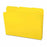 Smead 1/3 Cut Waterproof Poly File Folders - Yellow 1/3 Cut Top Tab Waterproof Poly File Folders, Letter Size - 10504