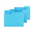 Smead SuperTab Letter Size Colored File Folders - SuperTab Colored File Folders, 1/3 Cut, Letter, Blue - 11986