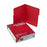 Smead Tab Folders with Two Fasteners - Folders, Two Fasteners, 1/3 Cut Assorted, Top Tab, Letter, Red - 12740