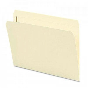 Smead Fastener Folders with Reinforced Tabs - Manila Letter-Sized Straight-Cut Top Tab Folders with One Fastener - 14510