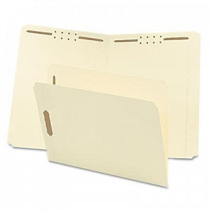 Smead Fastener Folders with Reinforced Tabs - Manila Letter-Sized Straight-Cut Top Tab Folders with Two Fasteners - 14513