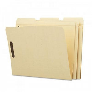 Smead Manila Fastener File Folders with 1/3 Cut Top Tabs - Manila Fastener File Folders with 1/3 Cut Assorted Top Tabs, Letter-Size - 14547