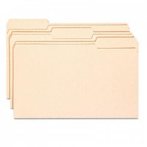 Smead Mfg File Folder w/Antimicrobial Protection - File Folder with Product Protection, 1/3 Cut Top Tab, Legal, Manila, 100/Box - 15338