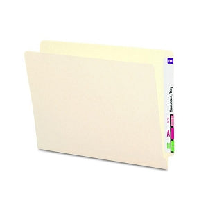 Smead End Tab Folders - Manila Letter-Sized Straight Cut Folders with Reinforced End Tabs - 24109