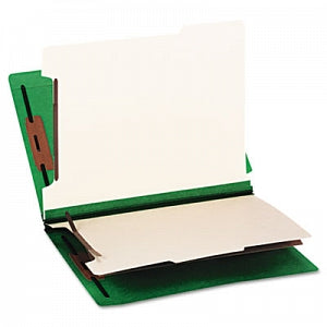 Smead Manufacturing Co. Colored End Tab Classification Letter Folder - Green 6-Section Colored End Tab Classification Folders, Letter Size - 26837