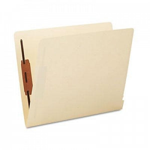 Smead End-Tab Folders with Two Fasteners - End Tab Fastener Folders with Reinforced Tab, 2 Fasteners, Letter, Manila - 34115