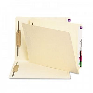 Smead Manufacturing Co End Tab Fastener File Folders - End Tab 2-Fastener Folder with Product Protection, Letter, 11 pt. Manila - 34116