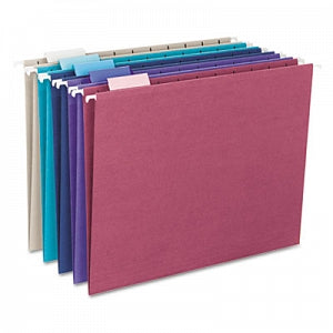 Smead 1/5 Cut Hanging File Folders - Colored Hanging File Folders, Letter, 1/5 Tab, Assorted - 64056