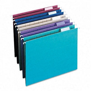 Smead 1/5 Cut Hanging File Folders - Colored Hanging File Folders, Letter, 1/5 Tab, Assorted - 64056