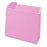 Smead 1/5 Cut Hanging File Folders - Colored Hanging File Folders, Letter, 1/5 Tab, Pink - 64066