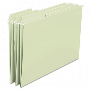 Smead FasTab Hanging File Folder - FasTab Hanging Folders, Letter, 1/3 Tab, Moss - 64082