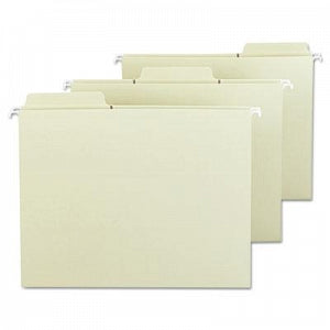 Smead FasTab Hanging File Folder - FasTab Hanging Folders, Letter, 1/3 Tab, Moss - 64082