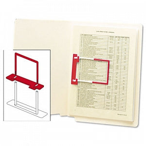 Smead U-Clip Bonded File Fasteners - Orange and White 2" Capacity U-Clip Bonded File Fasteners - 68260