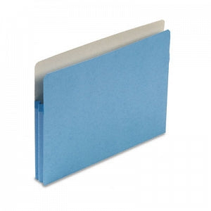 Smead Expansion Colored File Pockets - Blue 1-3/4" Capacity Straight Cut Tab Expanding File Pocket, Letter Size - 73215