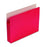 Smead Expansion Colored File Pockets - Red 3-1/2" Capacity Straight Cut Tab Expanding File Pocket, Letter Size - 73231