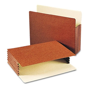 Smead Redrope Expanding Pocket File Folders - 5.25" Expanding Pocket File Folders with Straight Tab, Letter-Size - 73274