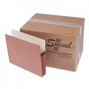 Smead Redrope File Pockets - 5 1/4" Expansion File Pocket, Straight Tab, Letter, Red rope / Manila - 73810