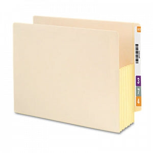 Smead Expandable End-Tab File Pockets - 5 1/4" Expansion End Tab File Pockets with Tyvek, Letter, Manila - 75174