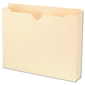 Smead Recycled File Jackets - 100% Recycled Top Tab File Jackets, 2" Expansion, Manila, Letter - 75605