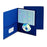 Smead Two-Pocket Folders with Business Card and DVD Slots - Dark Blue Standard 2-Pocket Folders with Business Card and CD / DVD Slots, Letter Size - 87854