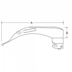 SunMed Greenline FO English Macintosh Blades - BLADE, GREENLINE, F / O, MAC, INFANT, SIZE 1 - 5-5232-01