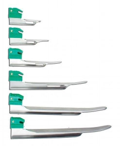 SunMed GreenLine / D Miller Laryngoscope Blades - MAC GreenLine Disposable Blade, Laryngoscope, Miller, Size 0 - 5-5333-00