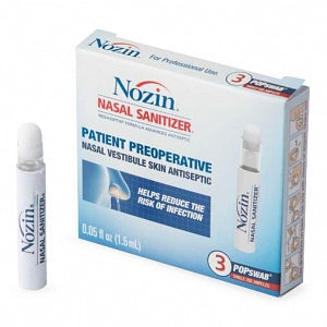 Nozin Nasal Sanitizer POPswab - Nozaseptin Popswab Ampule, 3/Pack - 401101101