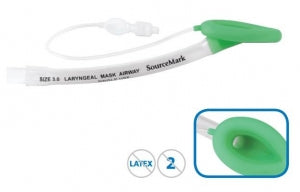 SourceMark Disposable Silicone Laryngeal Mask Airways - Laryngeal Mask, Esophageal Airway, Disposable, Size 2.5 - M0372