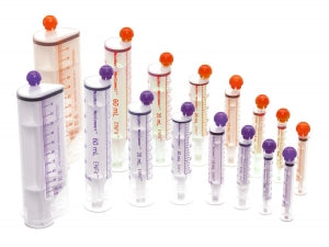 NeoMed ENFit Compliant Enteral Syringes - Reconnect Enteral Syringe with ENFit Connector, Orange, 3 mL - NM-S3NC