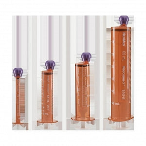 NeoMed ENFit Compliant NeoConnect Pharmacy Syringes - Amber Barrel Pharmacy Syringe, 60 mL - BA-S60NC