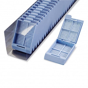 Simport Swingsette Biopsy Processing / Embedding Cassettes - Swingsette Biopsy Cassette in QuickLoad Sleeve, Orange - M518-11SL