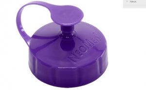 NeoMed ENFit Compatible NeoConnect Transfer Lids - Breast Milk and Colostrum Container with Transfer Lid, ENFit Purple, 2 oz. - PSC-2NC