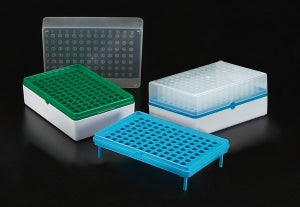 Simport Scientific BioTube & Rack - RACK & BOX 12 STRIP OF 8, STERILE, BLUE - T100-4B