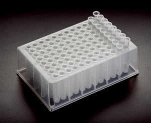 Simport Bioblock Deep Well Plates with 600 mL 8-Tube Strips - 96 Deep Well Bioblock, 0.6 mL Capacity - T110-2