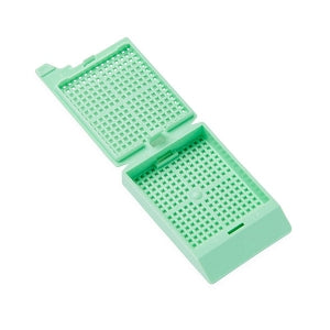 Simport UNISETTE QuickLoad Biopsy Cassettes - UNISETTE II Biopsy Cassettes in QuickLoad Sleeve, Green - M406-4T