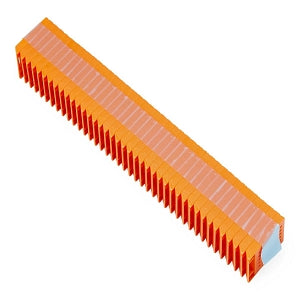 Simport Scientific Disposable Taped Tissue Embedding Cassettes without Lid - CASSETTE, W/O LID, TAPED, STACK, ORANGE - M480-11T