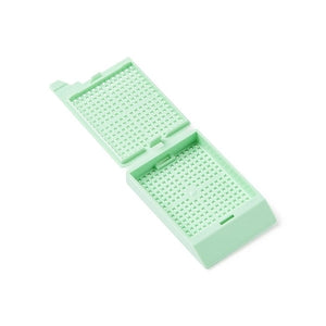 Simport Unisette Biopsy Cassettes for Leica / Sakura Printers - CASSETTE, UNI, BIOPSY, 35 DEG, STACK, GREEN - M506-4T