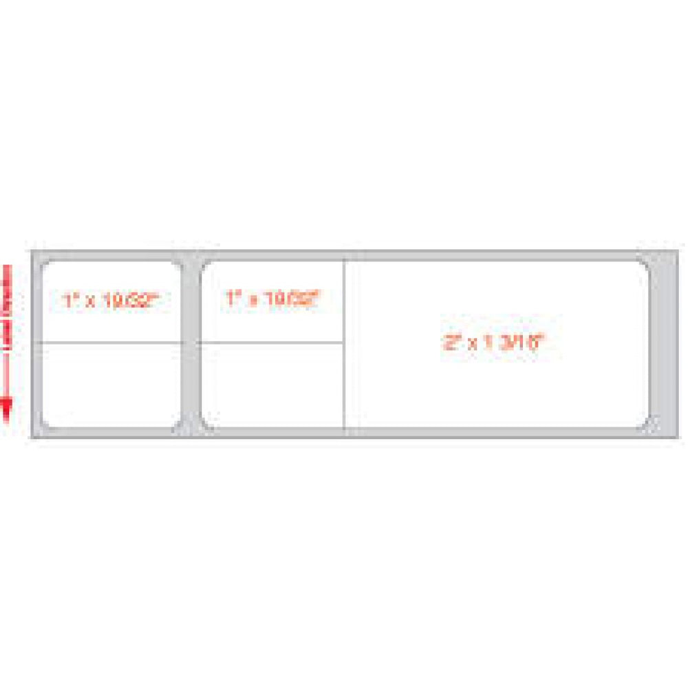 Label Misys/Sunquest Direct Thermal Paper Permanent 3" Core 4 1/8" X 1 3/16" White 4300 Per Roll, 2 Rolls Per Case