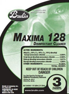 Brulin Maxima 128 Disinfectant Cleaner - Maxima Disinfectant Detergent, Germicidal - A6543