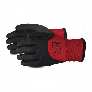 Superior Glove Dexterity Nylon Gloves with PVC Coating - Dexterity Cut Level A2 Winter Lined PVC Dip Industrial Gloves, Size XL - SNTAPVCFB-10