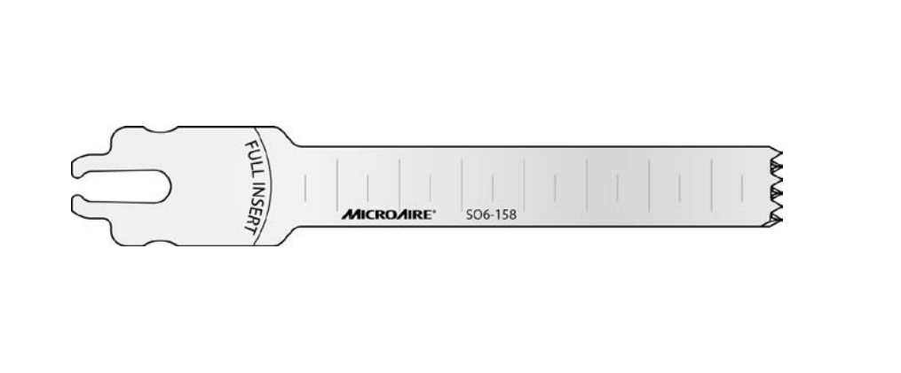 Microaire Surgical Oscillating Blades - BLADE, SAW, OSC, SYST6, 12.5MMX81.5MMX1.27MM - SO6-158