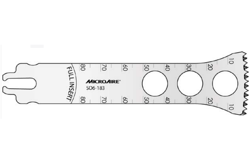 Microaire Surgical Oscillating Blades - BLADE, SAW, OSC, SYST 6, 29MMX83.5MMX1.24MM - SO6-183