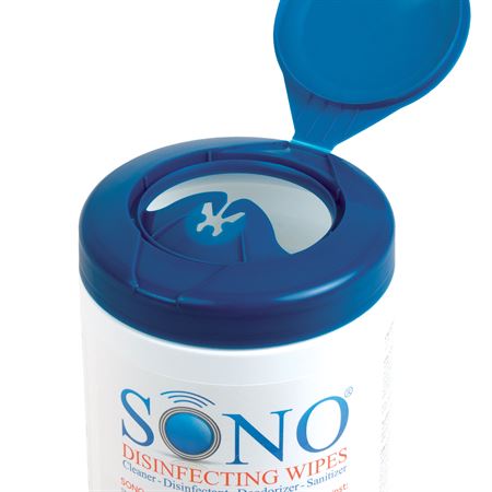 SONO Ultrasound Wipes Canister - 7"x 8" - 80 Wipes