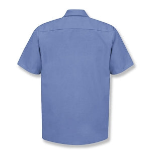 Vf Workwear-Div / Vf Imagewear (W) Short Sleeve Industrial Solid Work Shirts - Men's Short-Sleeve Industrial Solid Work Shirt, 65% Polyester/35% Cotton, Petrol Blue, Size 3XL - SP24MB3XL