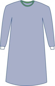 Medline Nonsterile Nonreinforced Eclipse Gowns - Eclipse Nonreinforced Gown Size XL - SPT-2002CS